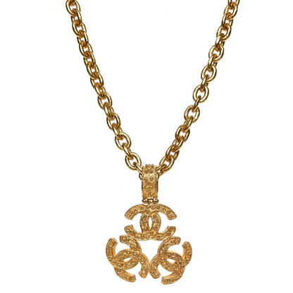 Chanel Triple CC Chain Necklace Gold 1 of 5