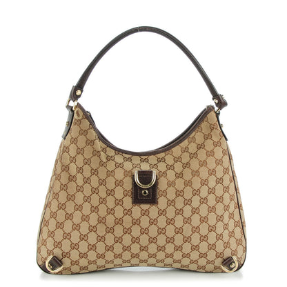 Gucci Monogram Large Abbey D Ring Hobo Dark Brown 1 of 13