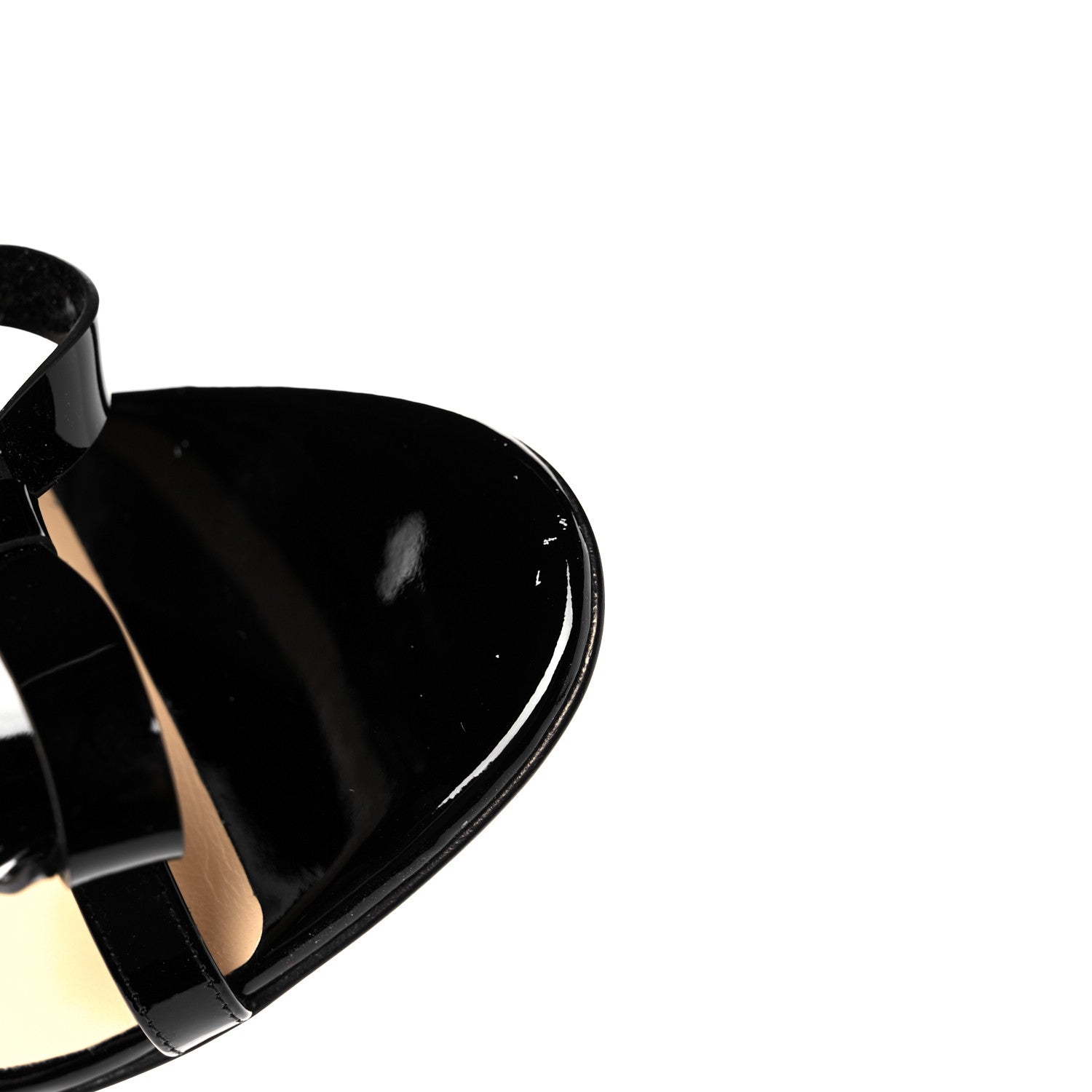 Christian Louboutin Patent PVC Just Nodo 85 Slide Sandals 38 Black 8 of 9
