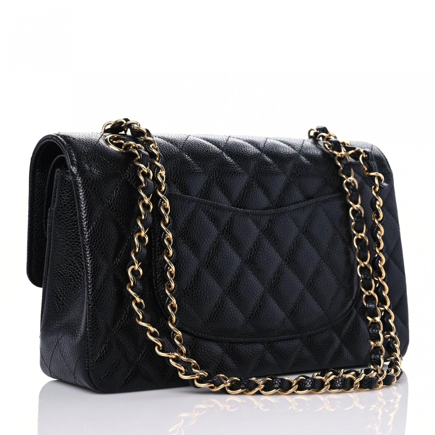 Chanel Caviar Quilted Medium Double Flap Black 3 of 10