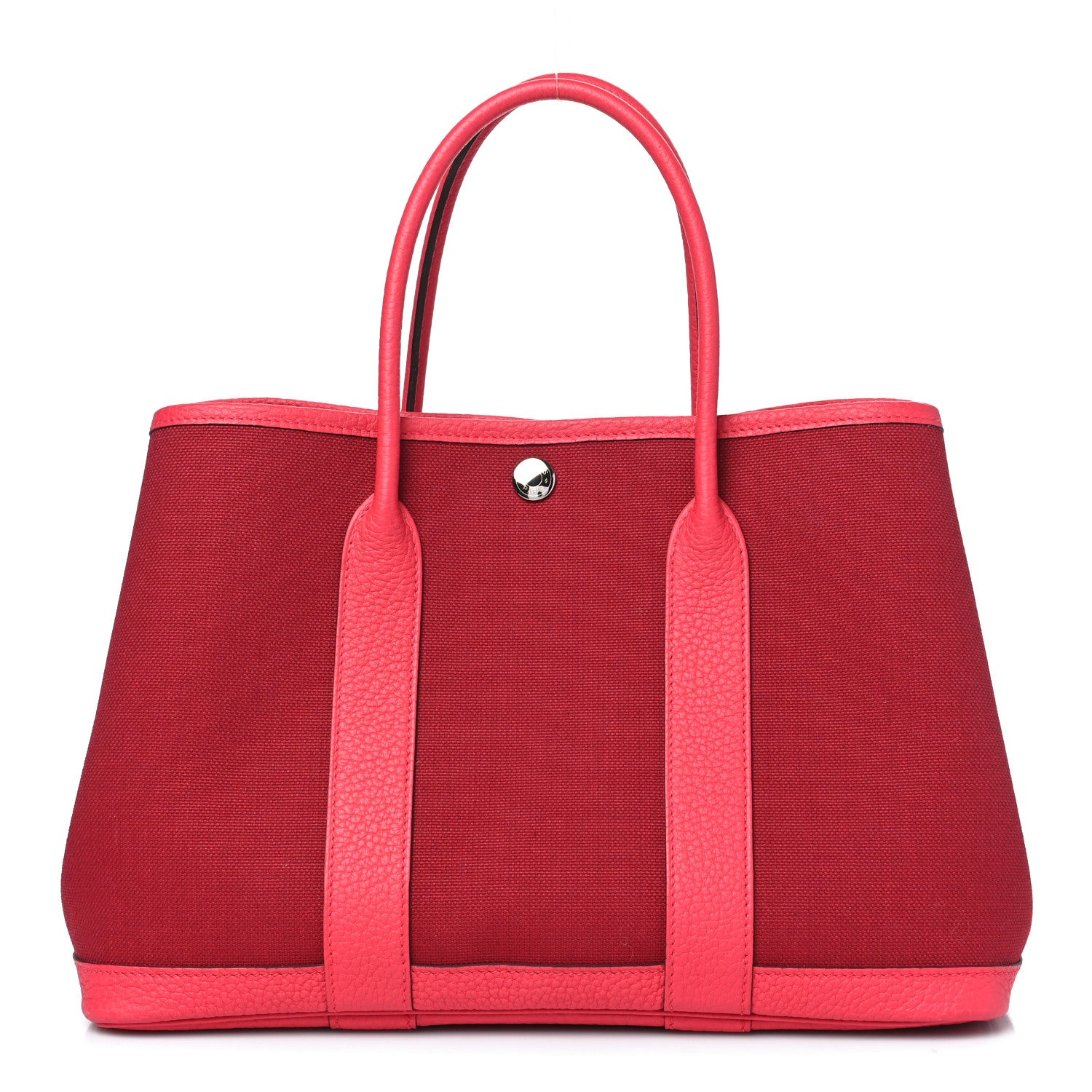 Hermes Toile Militaire Negonda Garden Party 30 TPM Rouge Grenat Bougainvillea 1 of 12