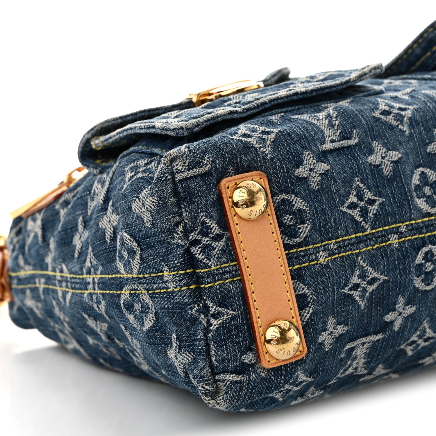 Louis Vuitton Monogram Denim Baggy PM Blue 9 of 12
