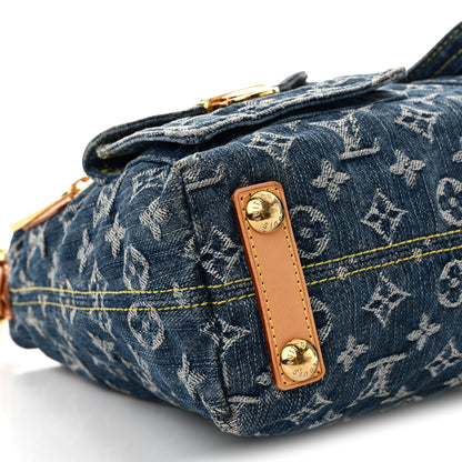 Louis Vuitton Monogram Denim Baggy PM Blue 9 of 12