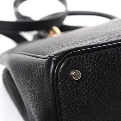 Christian Dior Bullcalf Medium Diorissimo Tote Black Rose Indien 13 of 14