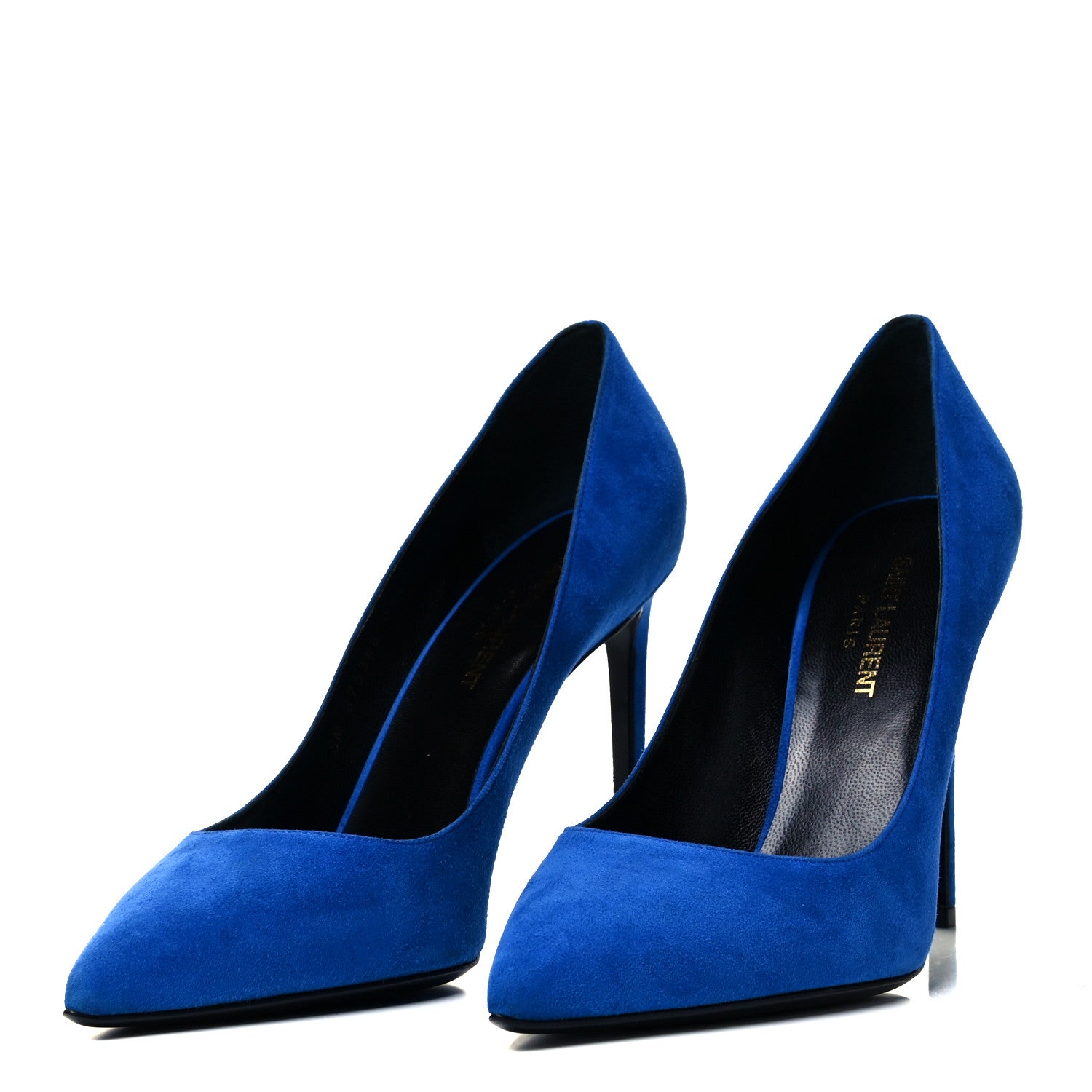 Saint Laurent Suede Classic Paris 105 Escarpin Pumps 39.5 Elettrico 3 of 8