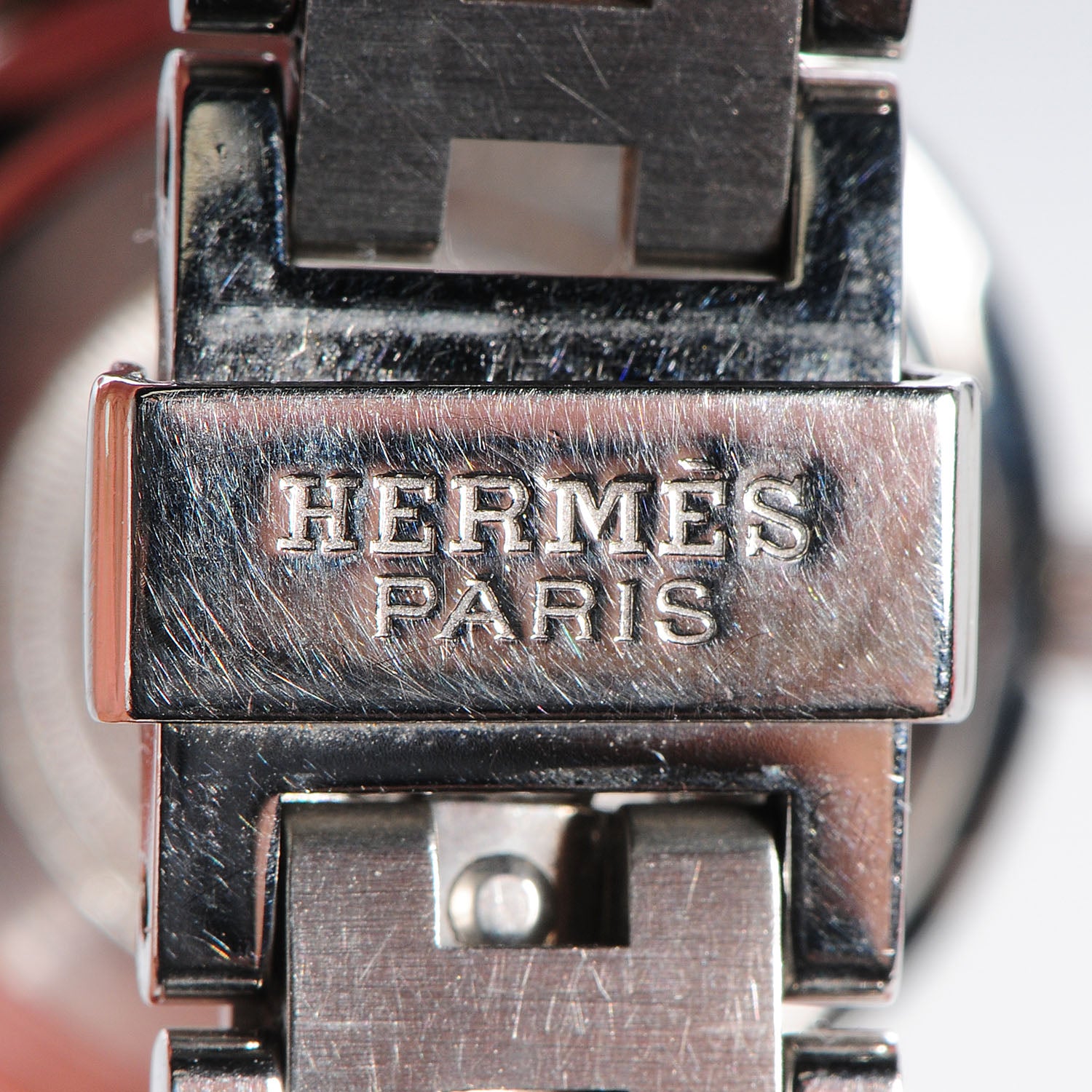 Hermes Stainless Steel 24mm Clipper Quartz Watch White 5 of 9