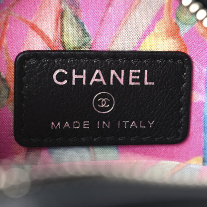 Chanel Lambskin Stitch Round Clutch With Chain Black 6 of 10