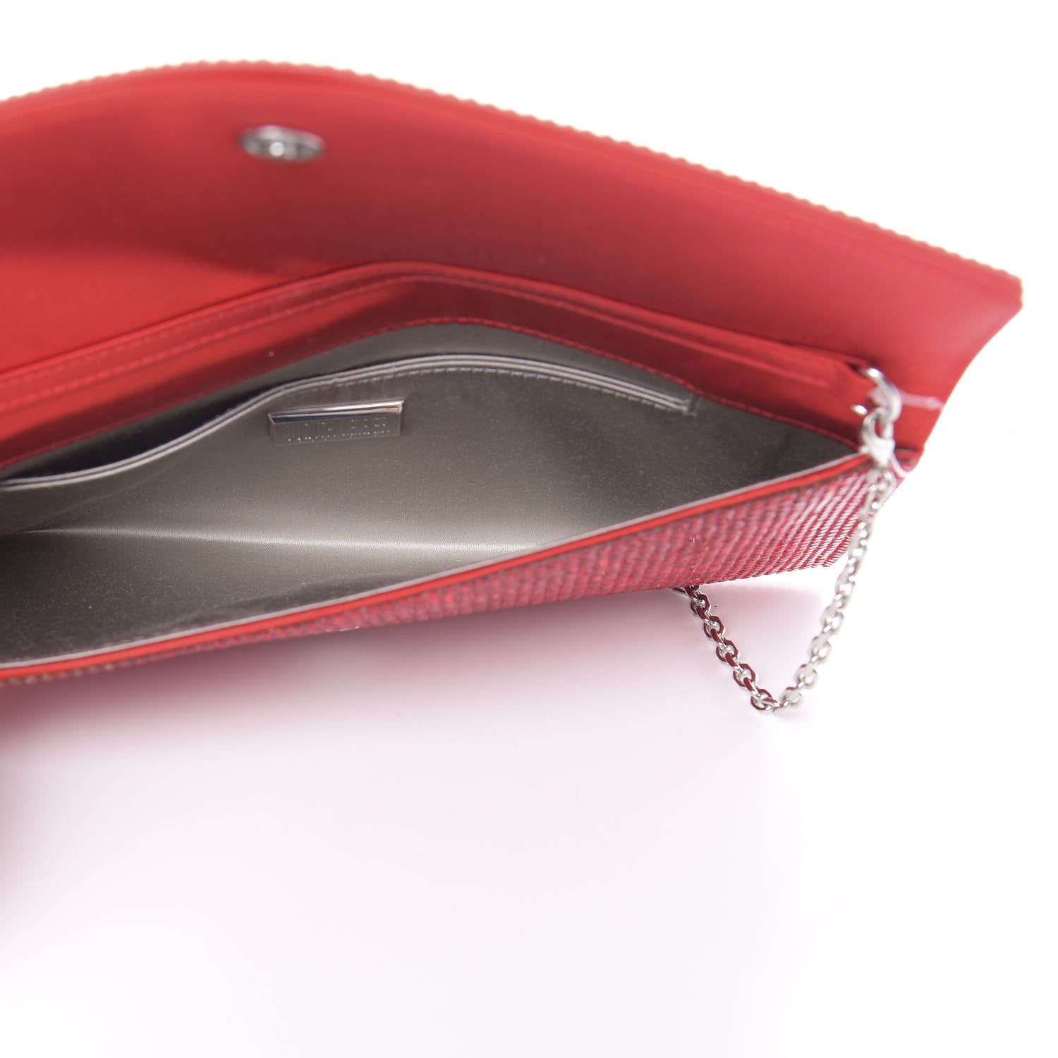Judith Leiber Austrian Crystal Envelope Clutch Light Siam 5 of 11