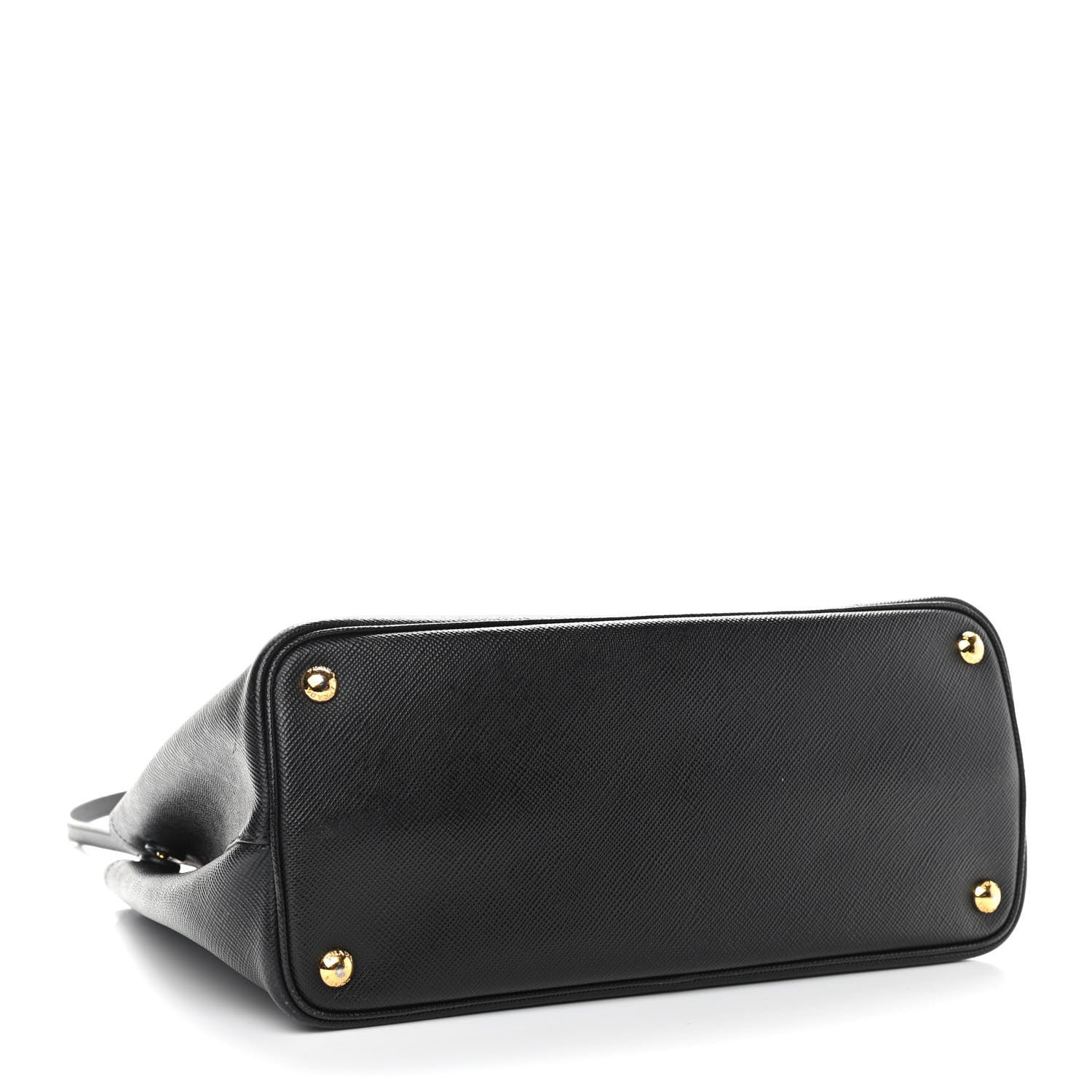Prada Saffiano Cuir Medium Double Bag Black Fuoco 4 of 13