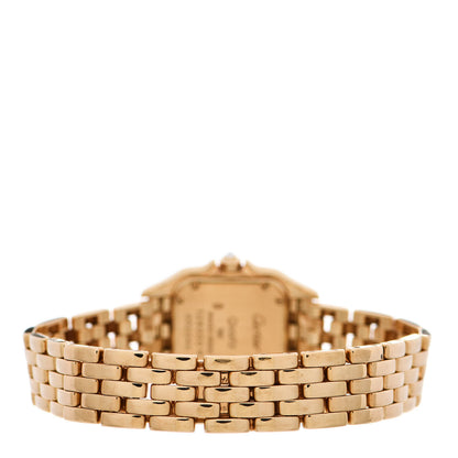 Cartier 18K Yellow Gold Diamond Pave 22mm Panthere Quartz Watch 3 of 5