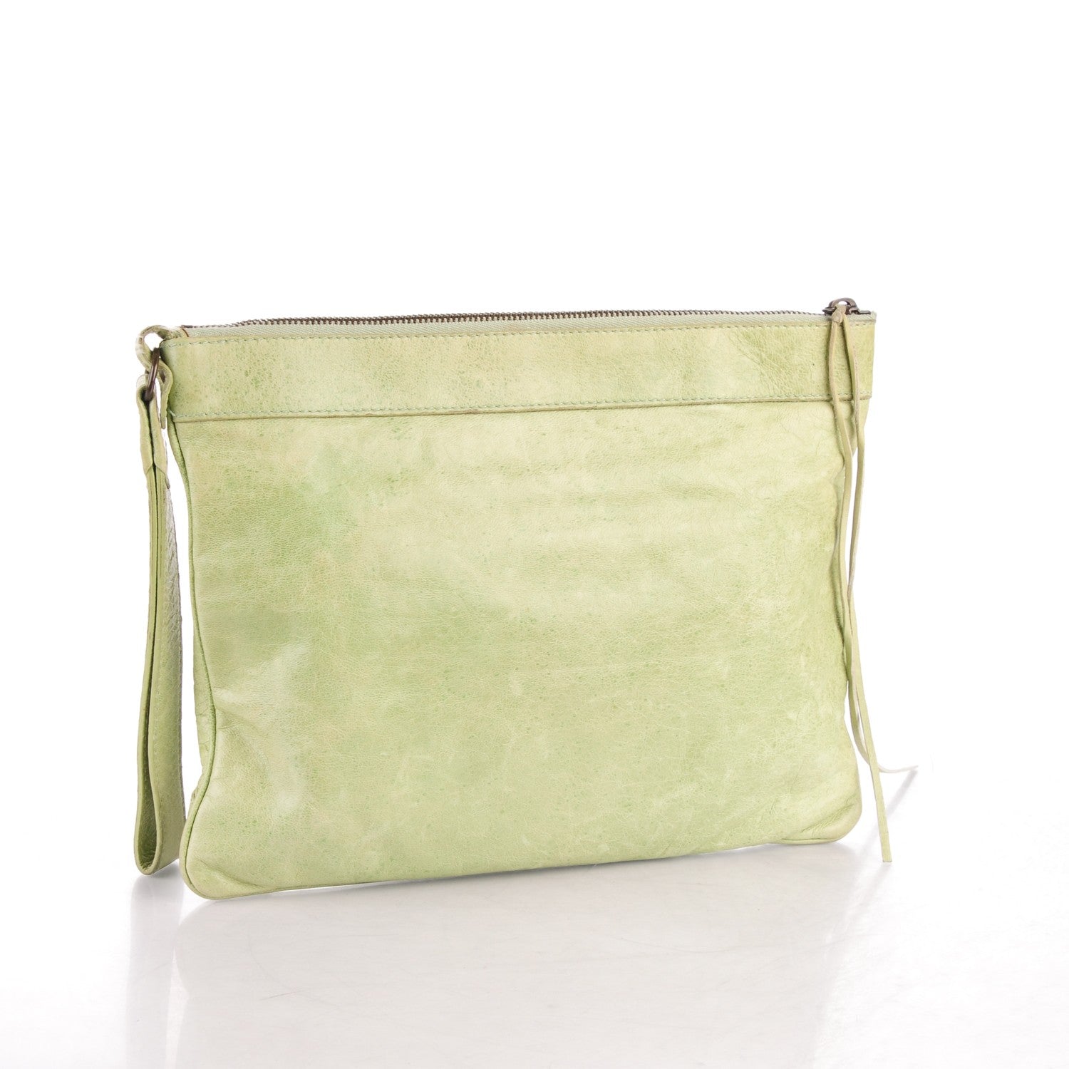 Balenciaga Chevre Flat Handle Clutch Pistachio 4 of 18