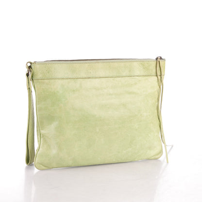 Balenciaga Chevre Flat Handle Clutch Pistachio 4 of 18