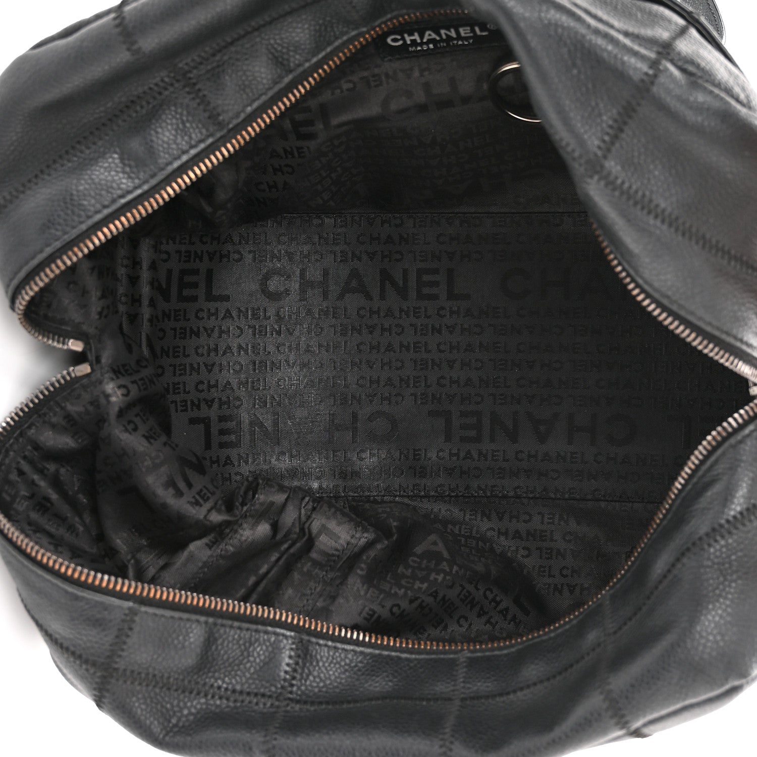 Chanel Caviar Square Stitched Bowler Black 4 of 9