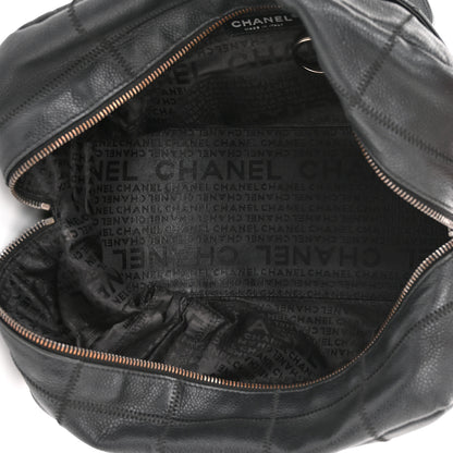 Chanel Caviar Square Stitched Bowler Black 4 of 9