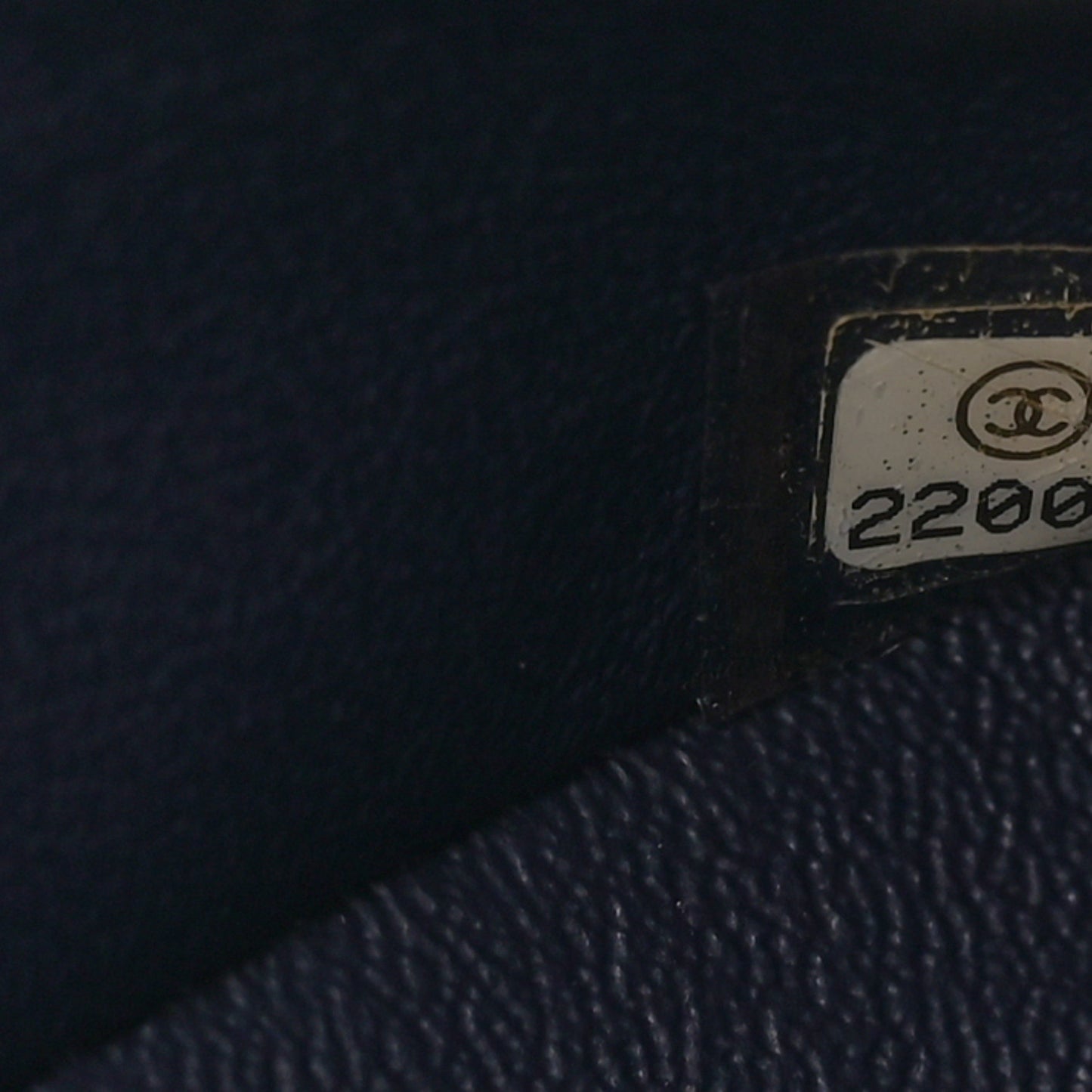 Caviar Quilted Medium Double Flap Navy