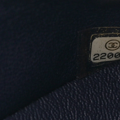 Chanel Caviar Quilted Medium Double Flap Navy 7 of 11