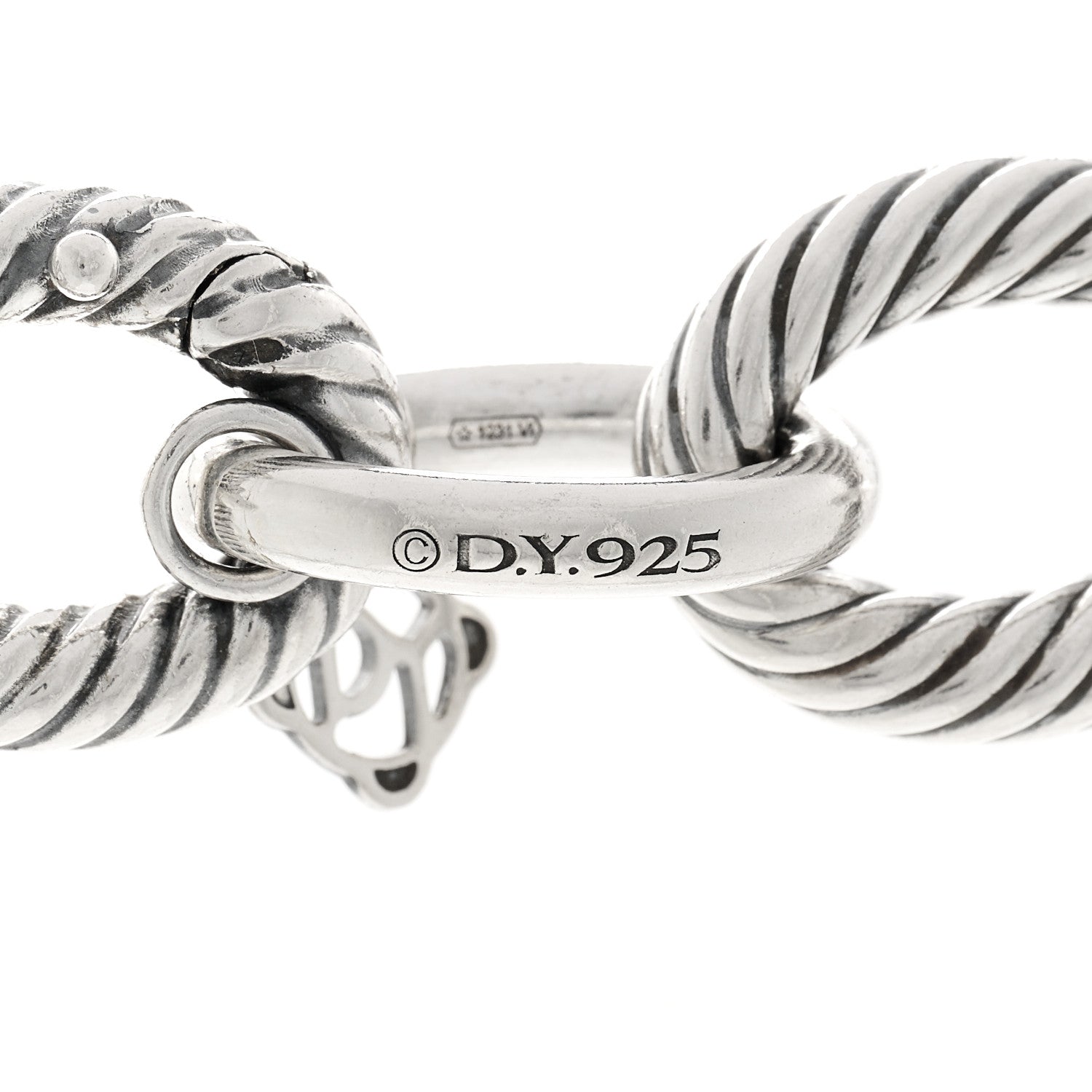 David Yurman Sterling Silver 16.5mm Large Oval Link Necklace 5 of 5