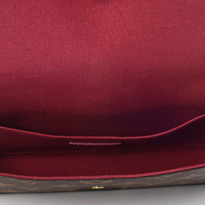 Louis Vuitton Monogram Pochette Felicie Chain Wallet Fuchsia 4 of 12