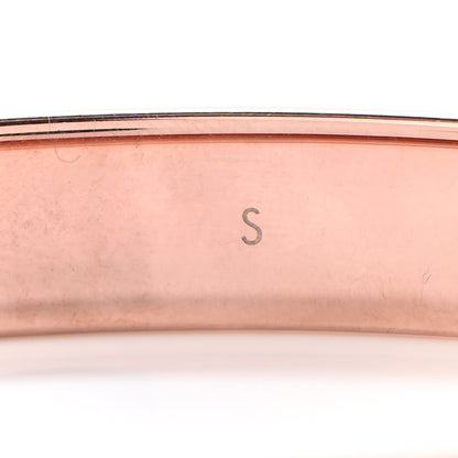 Louis Vuitton Brass Monogram Nanogram Cuff S Pink Gold 4 of 8