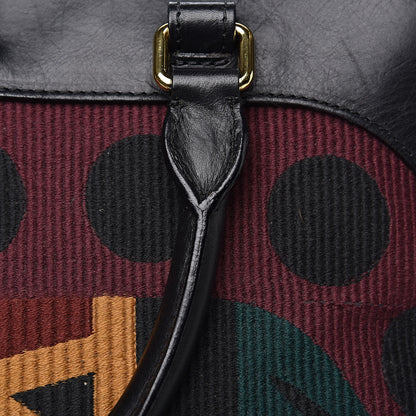 Burberry Calfskin Tapestry Milverton Satchel Multicolor 16 of 17