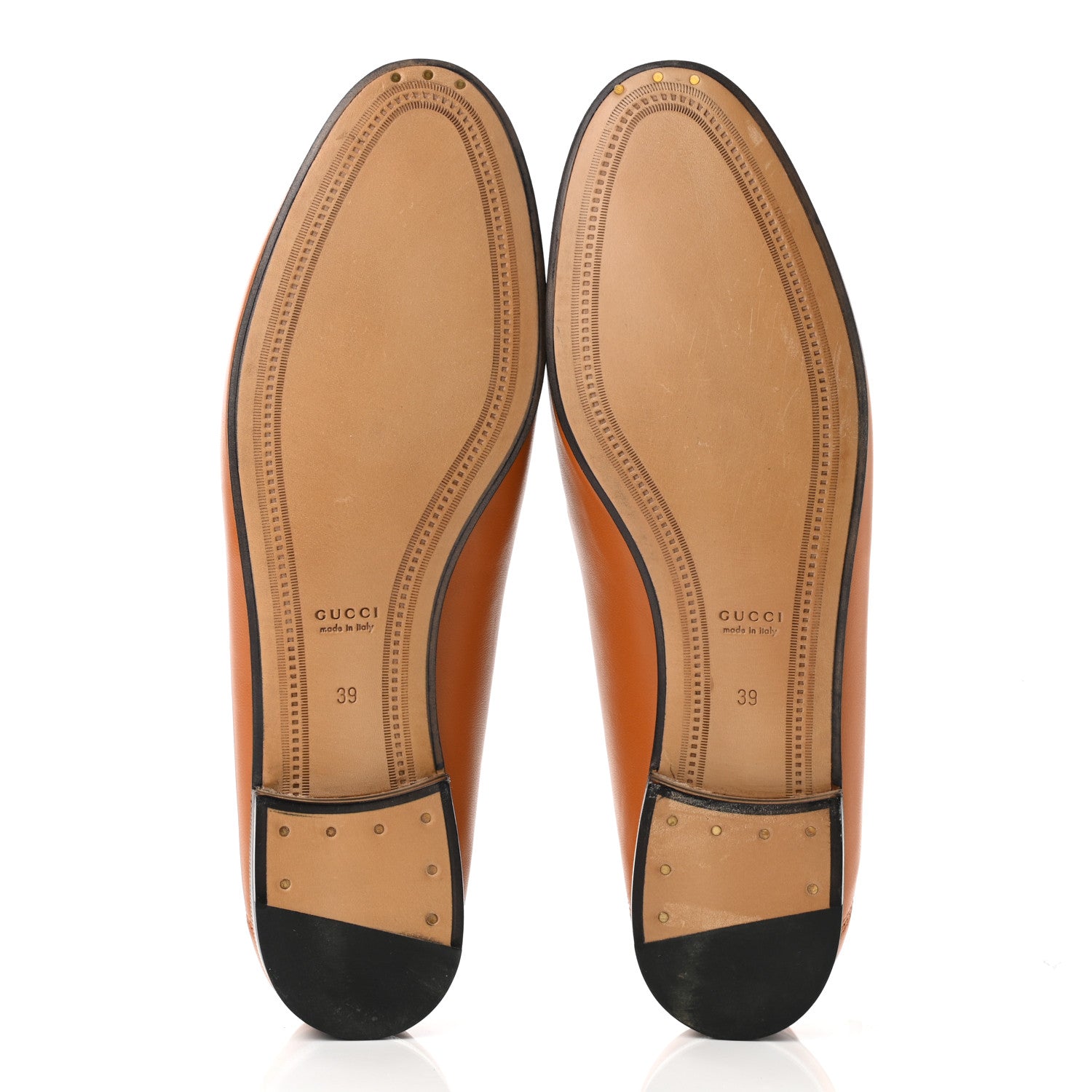 Gucci Lambskin Womens Brixton Horsebit Loafers 39 Crystal Copper 5 of 11
