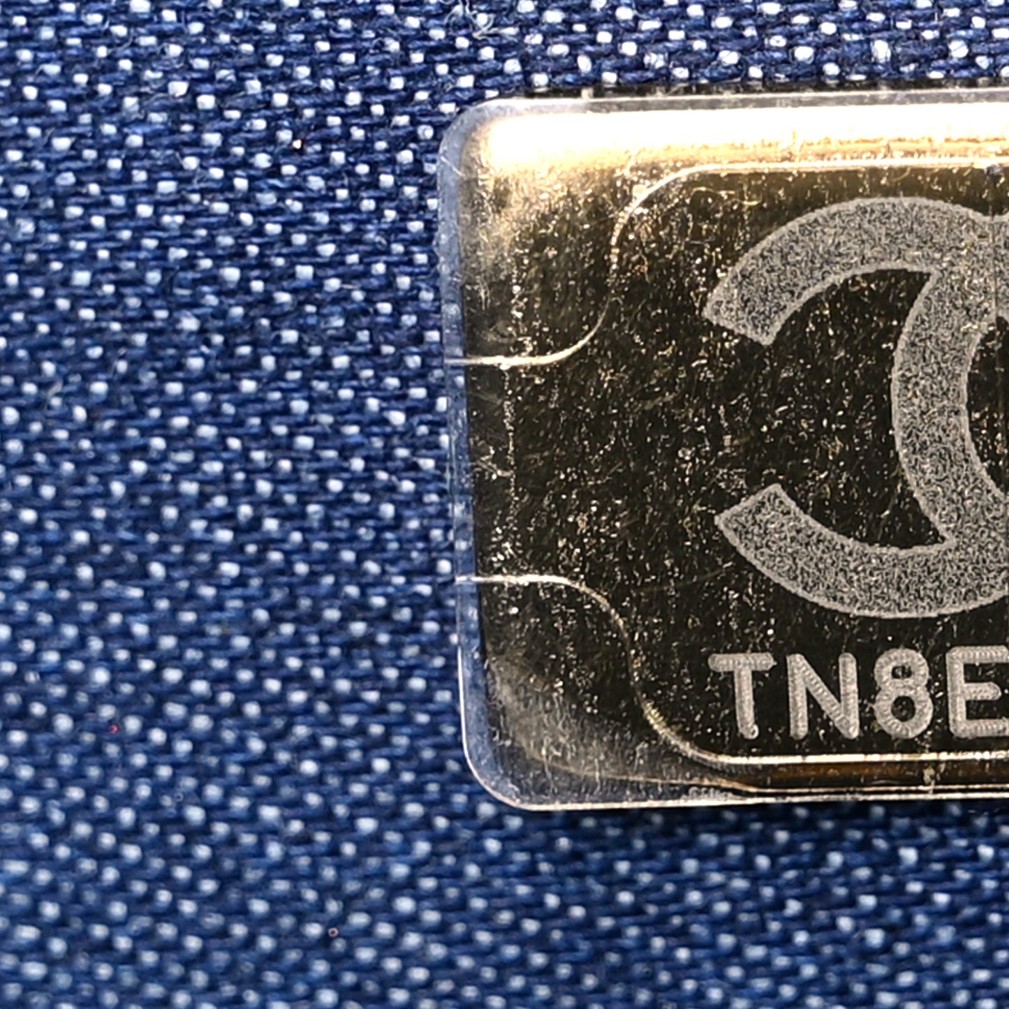 Denim Quilted Medium Funky Town Flap Black