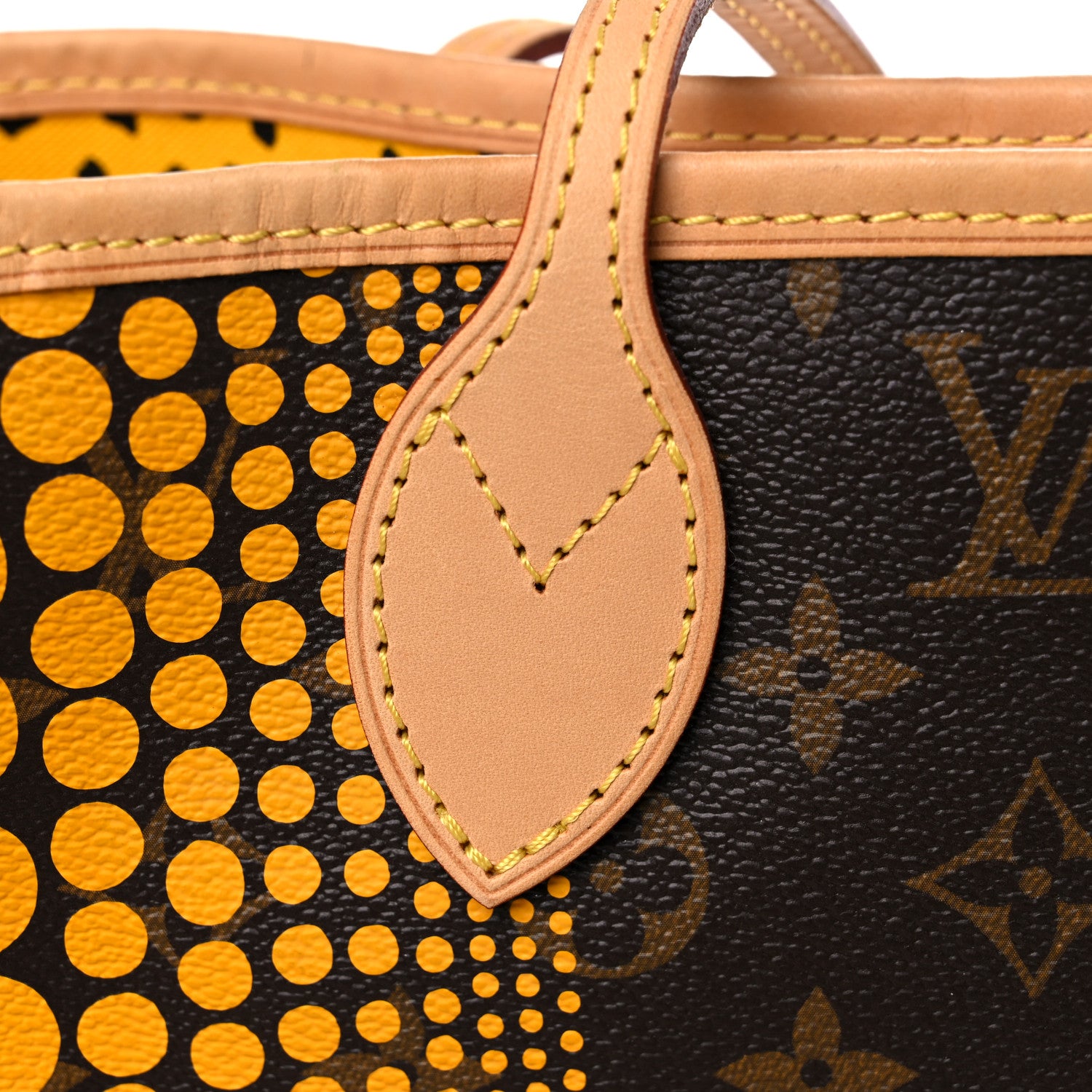 Louis Vuitton Monogram Kusama Waves Neverfull MM Yellow 13 of 16