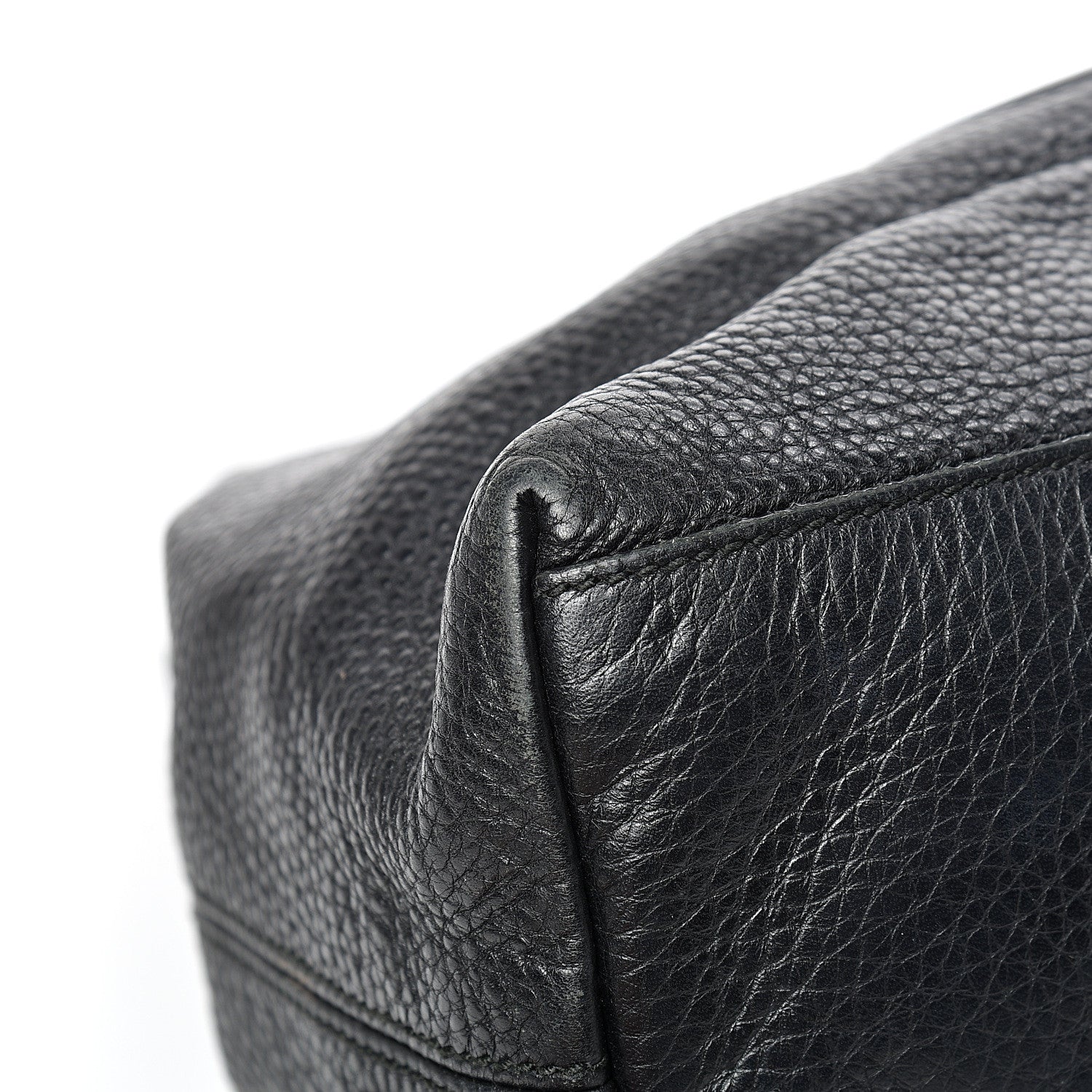 Gucci Pebbled Calfskin Medium Soho Chain Shoulder Bag Black 8 of 29