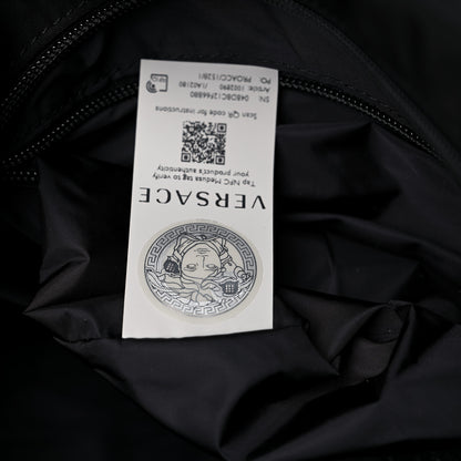 Versace Nylon La Greca Logo Tote Black 7 of 9