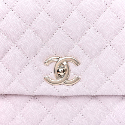 Chanel Caviar Quilted Small Coco Handle Flap Lilas Lilac 9 of 11