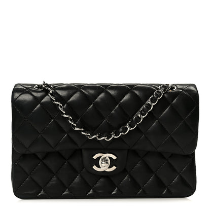 Chanel Lambskin Quilted Small Double Flap Black 1 of 12