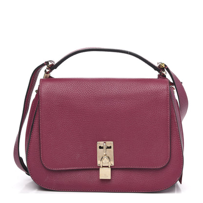 Valentino Garavani Pebbled Calfskin Joylock Flap Messenger Bag Camelia 1 of 13