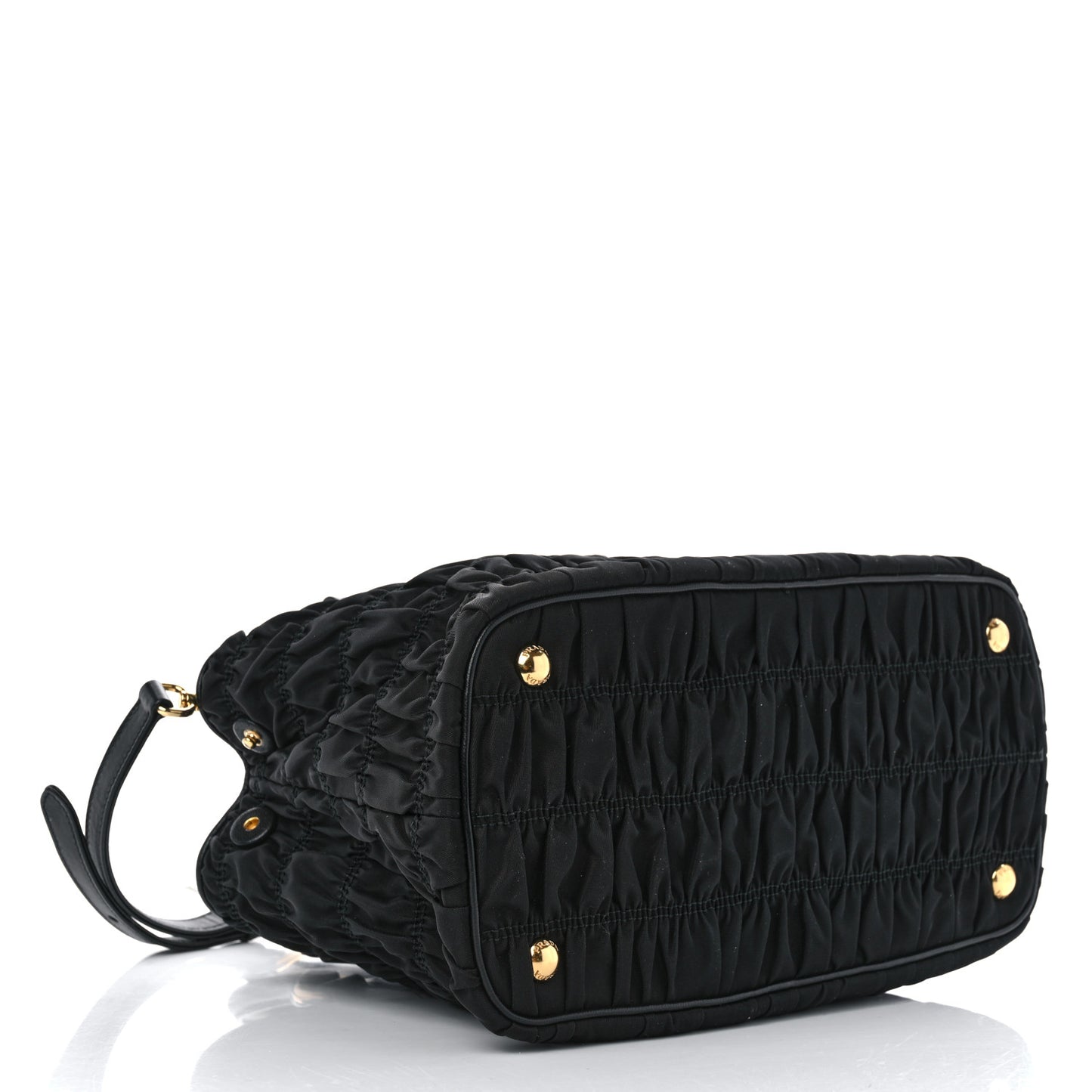 Tessuto Nylon Gaufre Small Tote Black