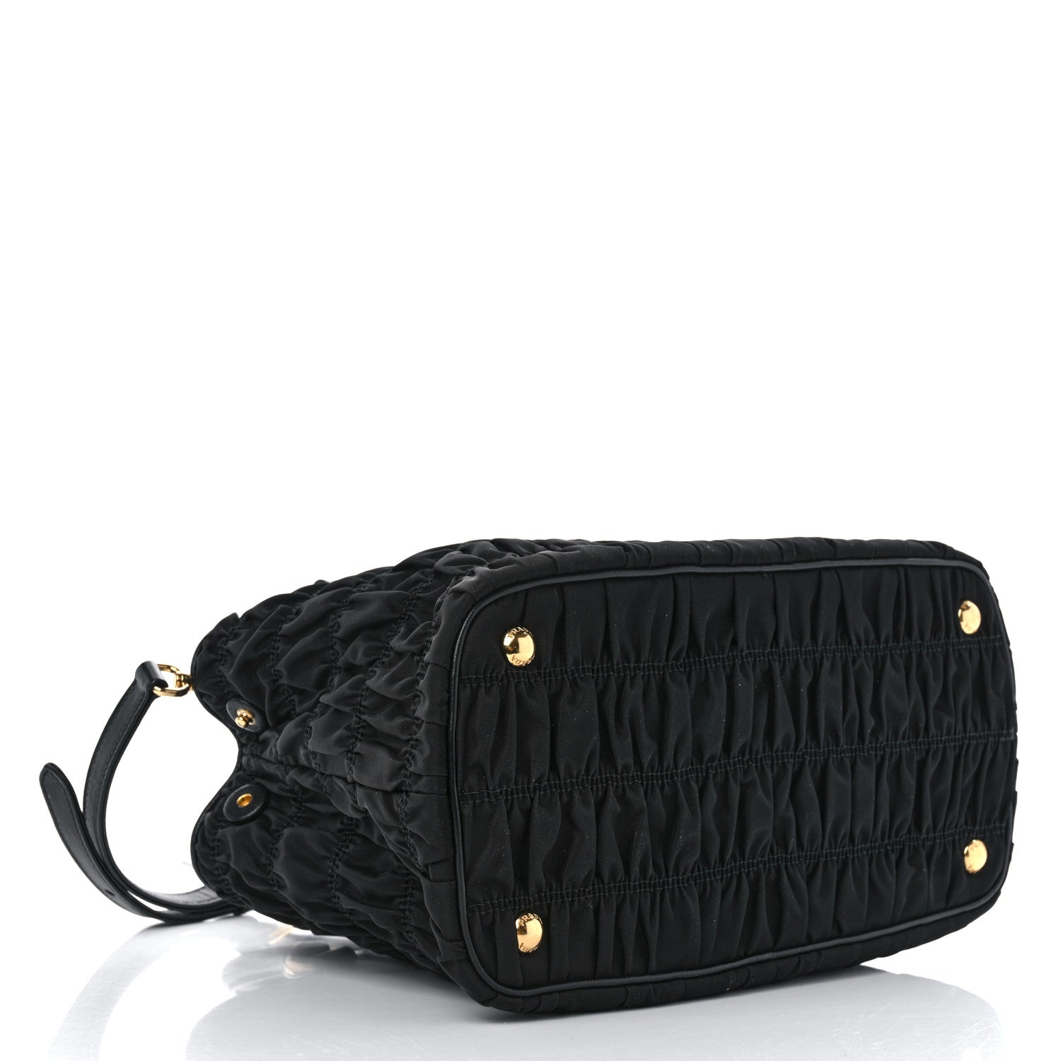 Prada Tessuto Nylon Gaufre Small Tote Black 4 of 9