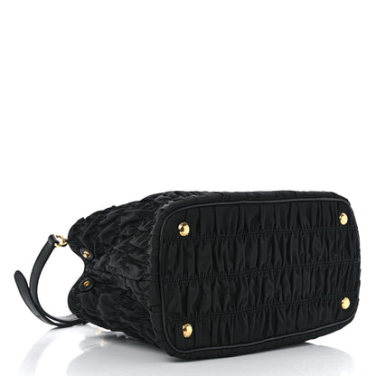 Prada Tessuto Nylon Gaufre Small Tote Black 4 of 9