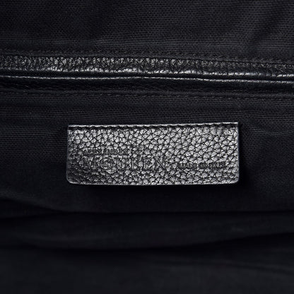 Alexander McQueen Pebbled Calfskin Large Skull Padlock Zip Around Tote Black 6 of 19