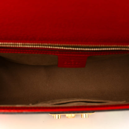 Gucci GG Supreme Monogram Tian Medium Padlock Shoulder Bag Beige Multicolor New Acero 5 of 12