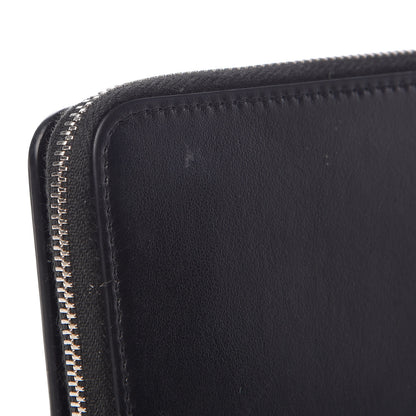 Saint Laurent Calfskin Love Patchwork Compact Zip Around Wallet Black 10 of 12