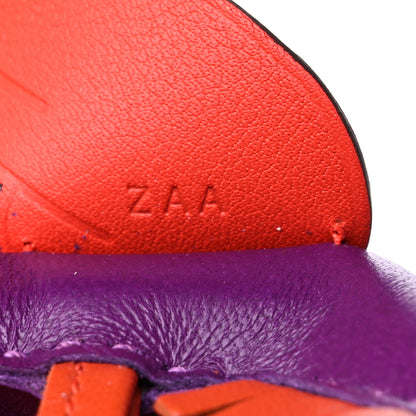Hermes Milo Lambskin Grigri Rodeo Pegase Horse Bag Charm PM Violet Cornaline Capucine 3 of 6