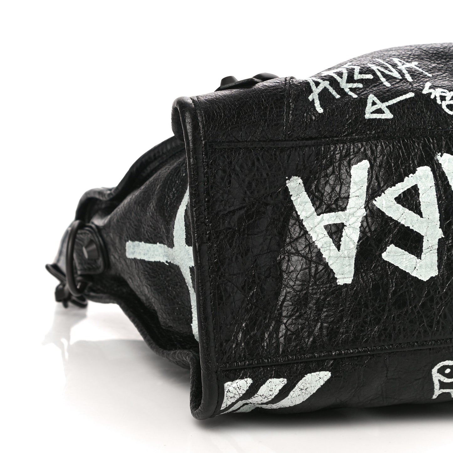 Agneau Arena Graffiti All Over Classic Hardware City Black White