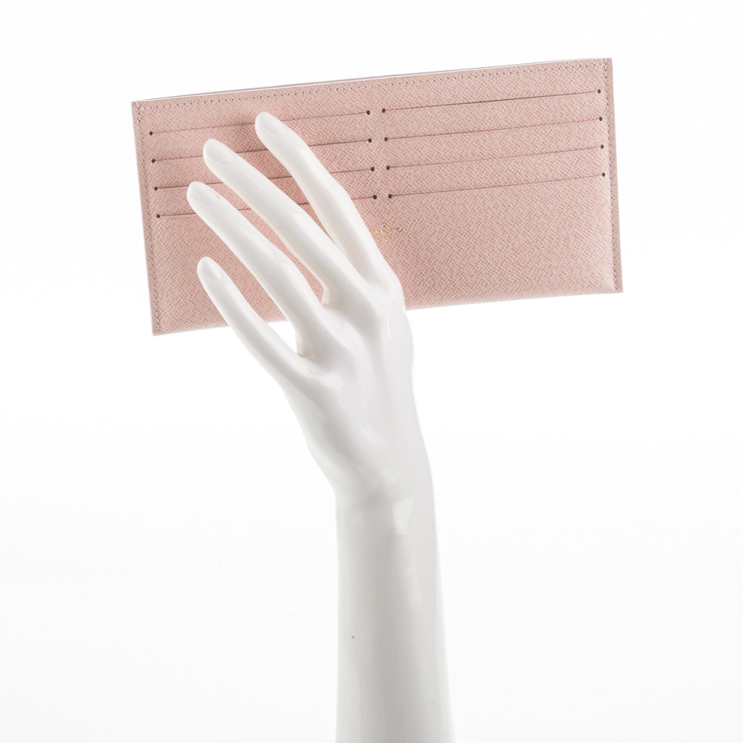 Calfskin Felicie Card Holder Insert Rose Ballerine