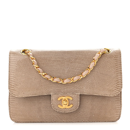 Chanel Lizard Small Double Flap Beige 1 of 10