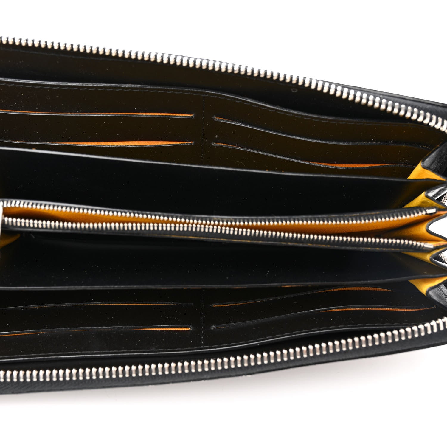 Goyard Goyardine Matignon Zip Around GM Wallet Black 5 of 11