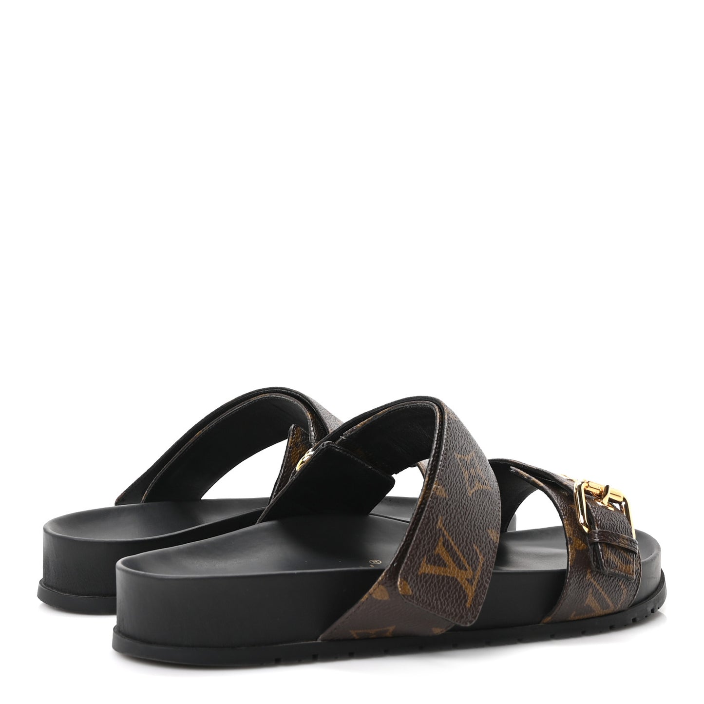 Monogram Bom Dia Mule Sandals 39 Black