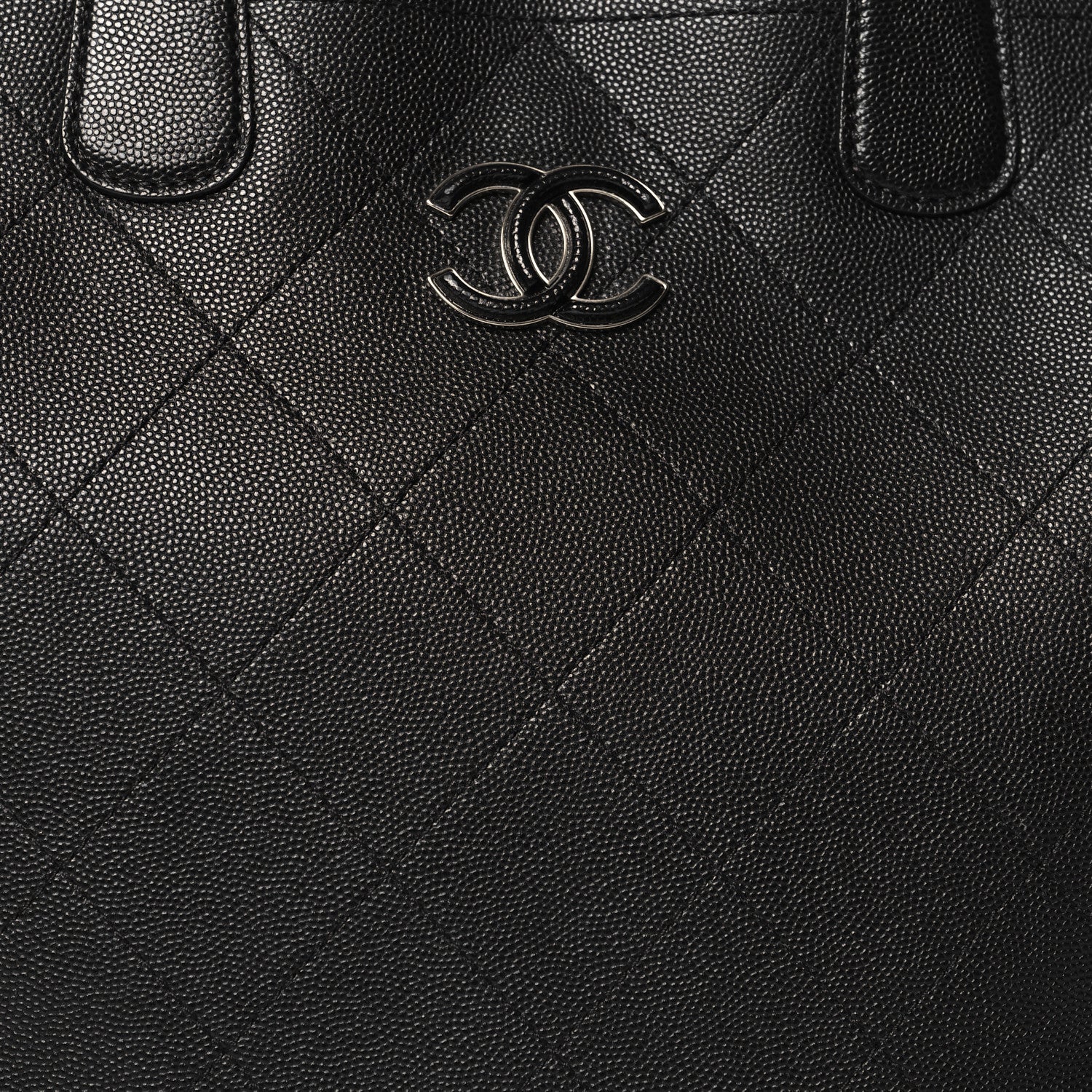Chanel Caviar Stitched Medium Lady Coco Shopping Tote Black 8 of 11