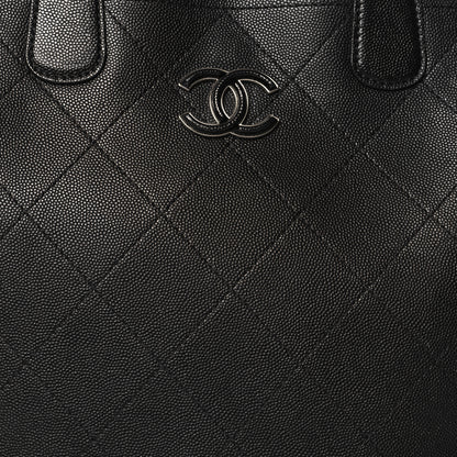 Chanel Caviar Stitched Medium Lady Coco Shopping Tote Black 8 of 11
