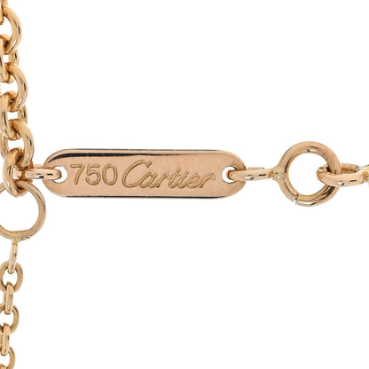 Cartier 18K Pink Yellow White Gold Baby Trinity Pendant Necklace 6 of 9