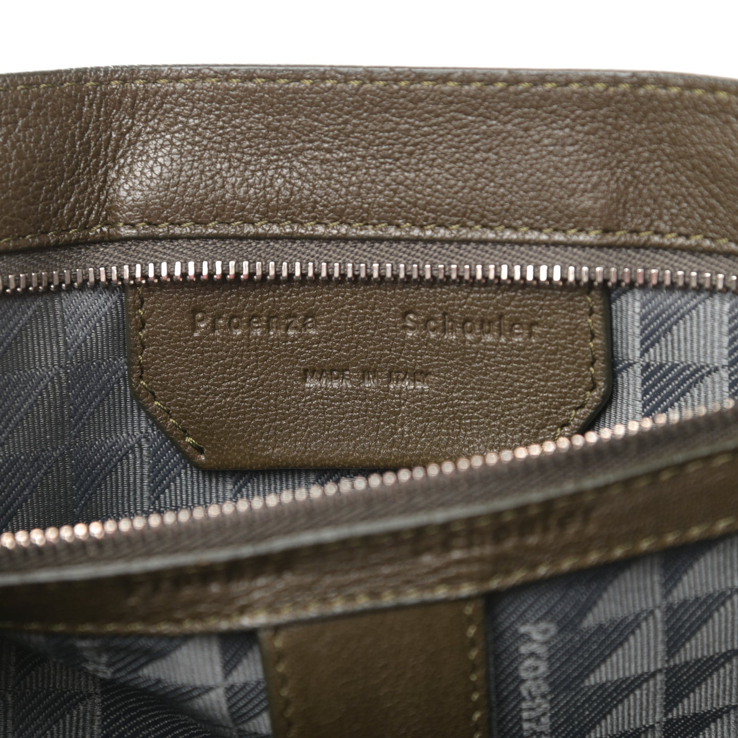 Lambskin Large PS1 Satchel Military