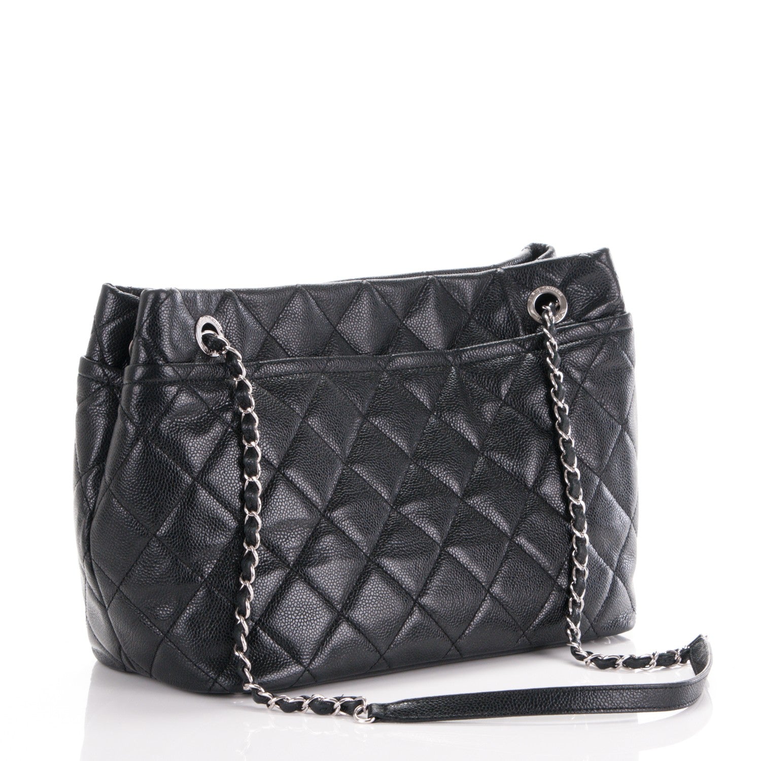 Chanel Caviar Quilted Timeless CC Soft Tote Black 3 of 7