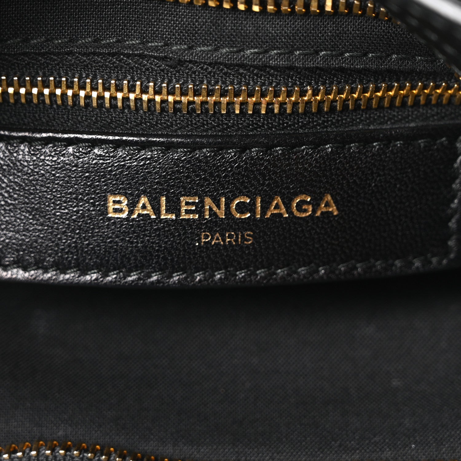 Balenciaga Chevre Gold Metallic Edge Hardware City Black 7 of 11